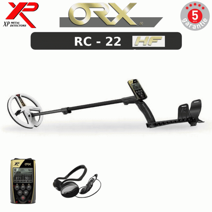 DÉTECTEUR DE MÉTAUX XP ORX - RC - 22 HF