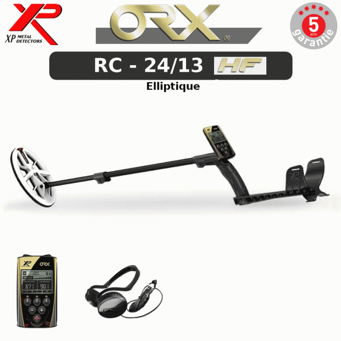 DÉTECTEUR DE MÉTAUX XP ORX - RC - Elliptique HF 24/13cm