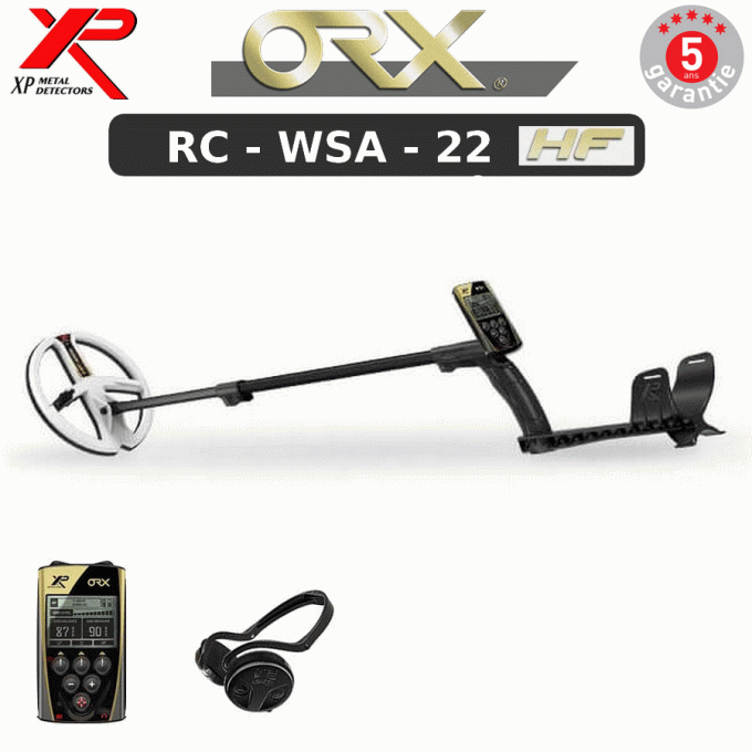 DÉTECTEUR DE MÉTAUX XP ORX - RC - WSA - 22 HF
